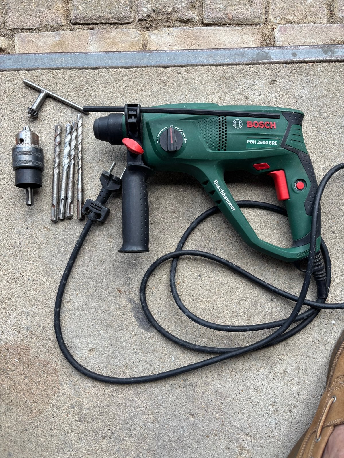 Bosch PBH 2500 SRE Boorhamer izgs, Boor- en/of Breekhamer, Ophalen of Verzenden, Klopboormechanisme, Gebruikt