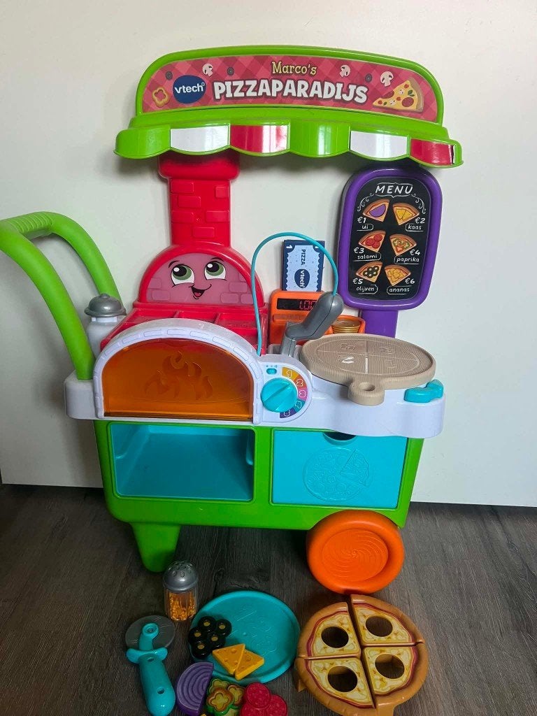 Pizza kar, Kinderen en Baby's, Ophalen, Zo goed als nieuw, Ontdekken, Met geluid