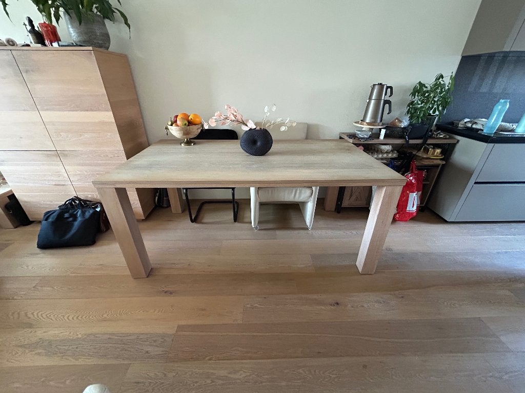 Eettafel 180 cm, Huis en Inrichting, Ophalen, Gebruikt, 50 tot 100 cm, 150 tot 200 cm