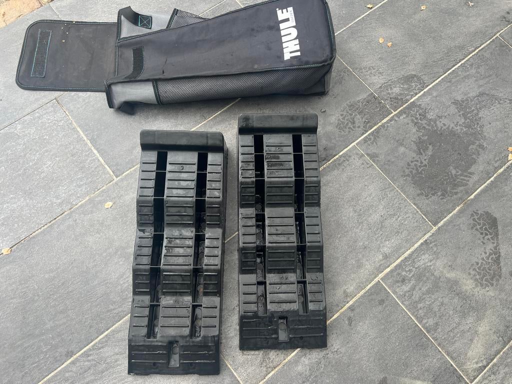 Thule Levelers met draagtas voor camper/caravan, Caravans en Kamperen, Ophalen of Verzenden, Gebruikt
