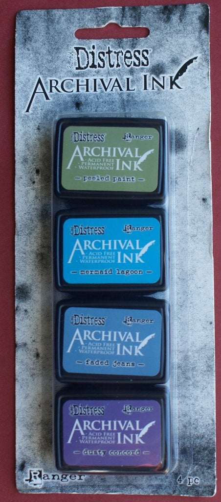 Ranger Distress Archival Ink Pads, diverse sets van 4., Hobby en Vrije tijd, Stempelen, Verzenden, Nieuw, Inkt, Foam of Stempelhouder