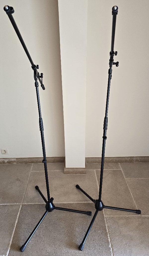 Set 2 X K&M pro statief + kabels, Ophalen of Verzenden, Zo goed als nieuw, Instrumentmicrofoon, Draadloos