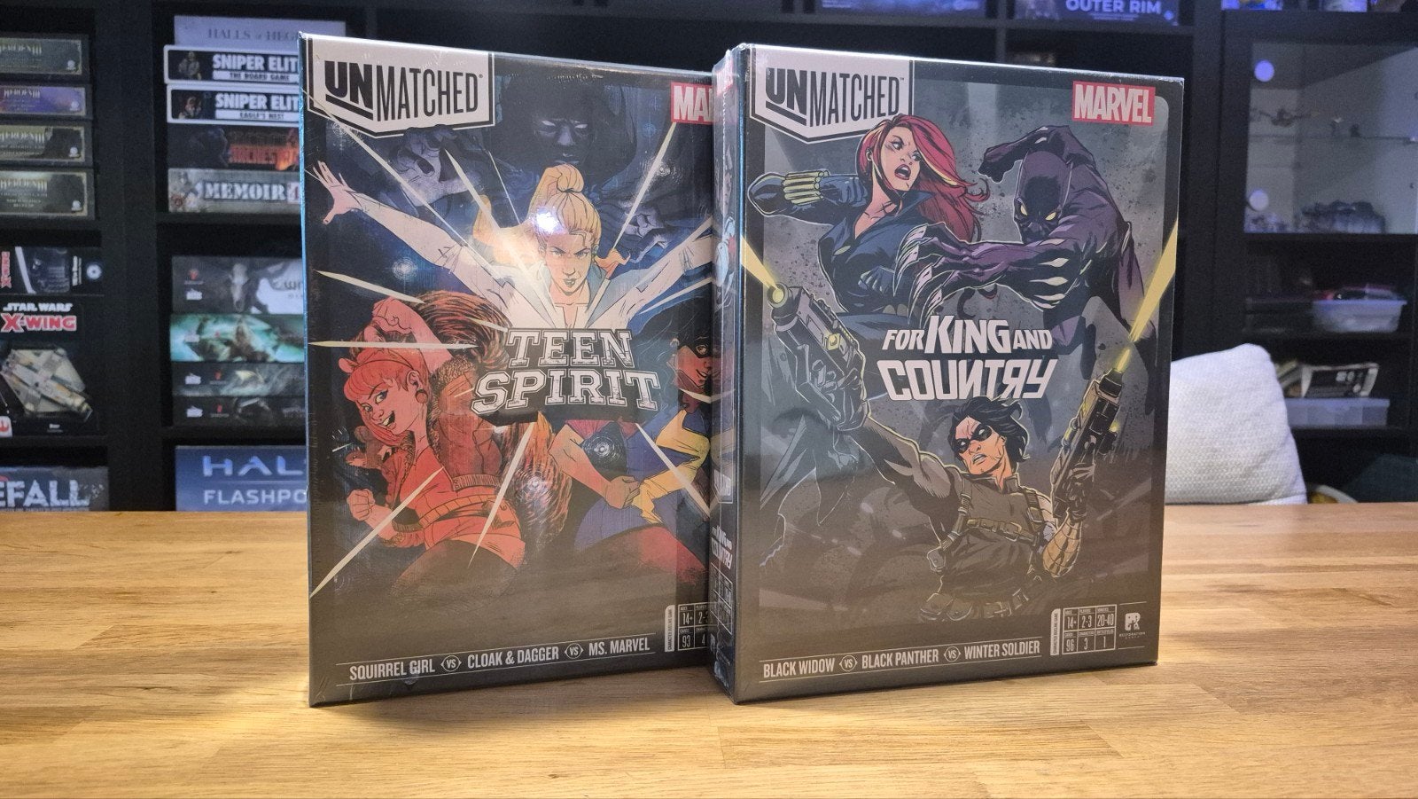 Unmatched Marvel sets Teen Spirit en For King and Country, Een of twee spelers, Ophalen of Verzenden, Nieuw, Restoration games