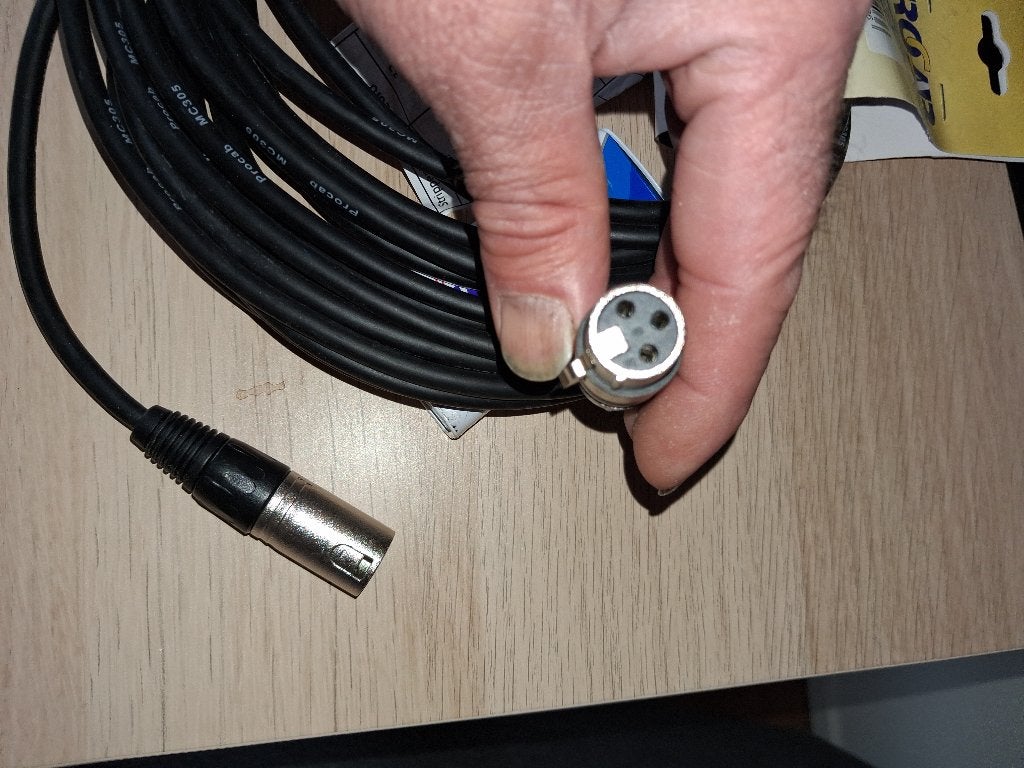 Kabel xlr, Ophalen, Zo goed als nieuw, Apparatuur