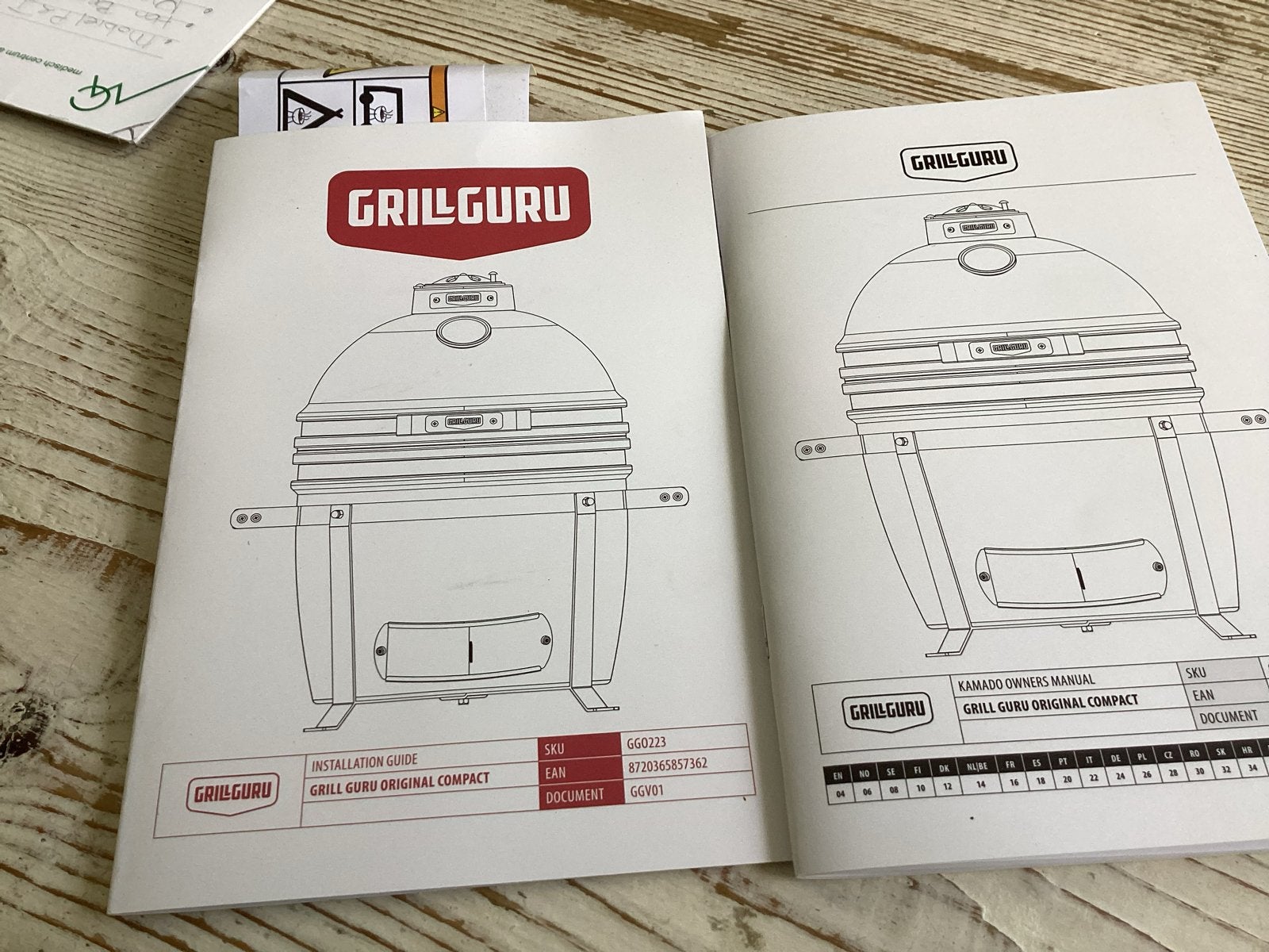 GrillGuru Compact Kamado 40cm met verrijdbaar platform, Tuin en Terras, Barbecue-accessoires, Ophalen, Gebruikt