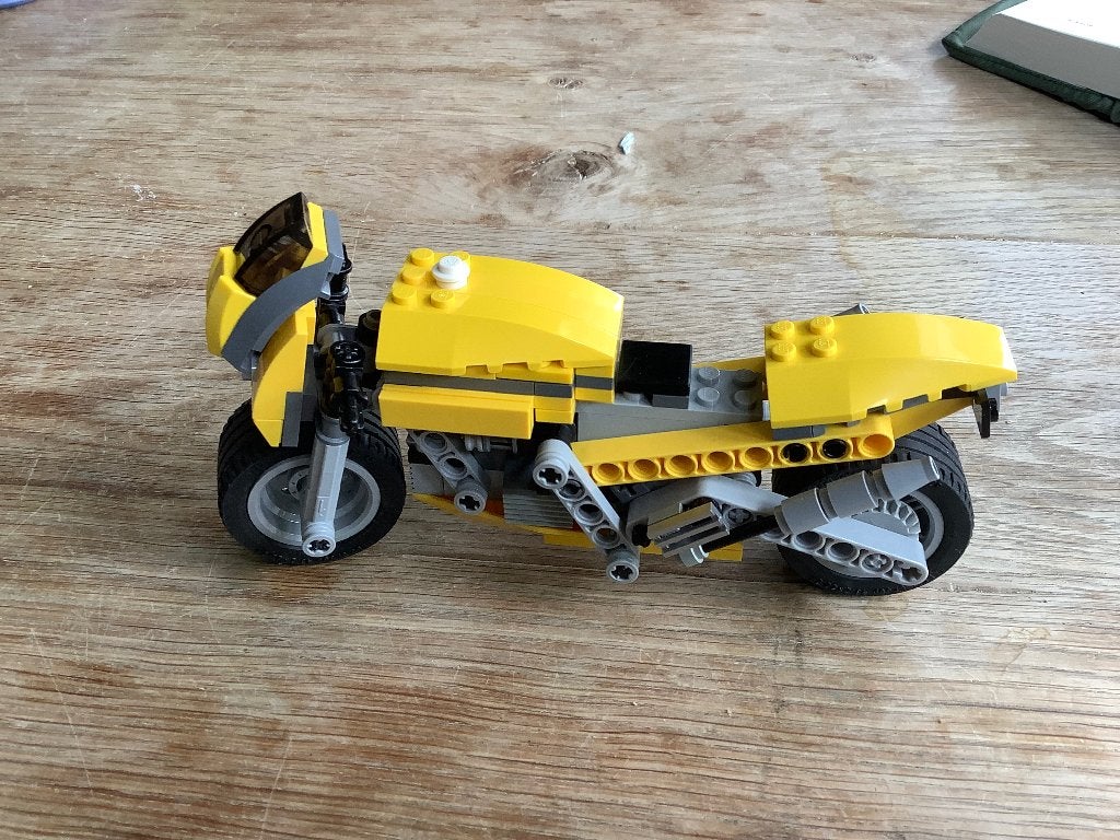Lego Creator Gele Motorfiets - Complete Set, Lego, Overige typen, Ophalen of Verzenden, Zo goed als nieuw