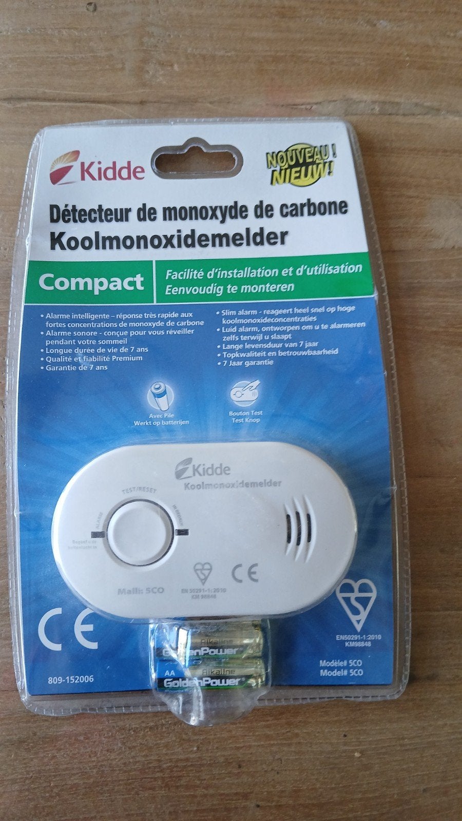 Koolmonoxidemelder voor boot of caravan - Kidde Compact, Ophalen of Verzenden, Nieuw
