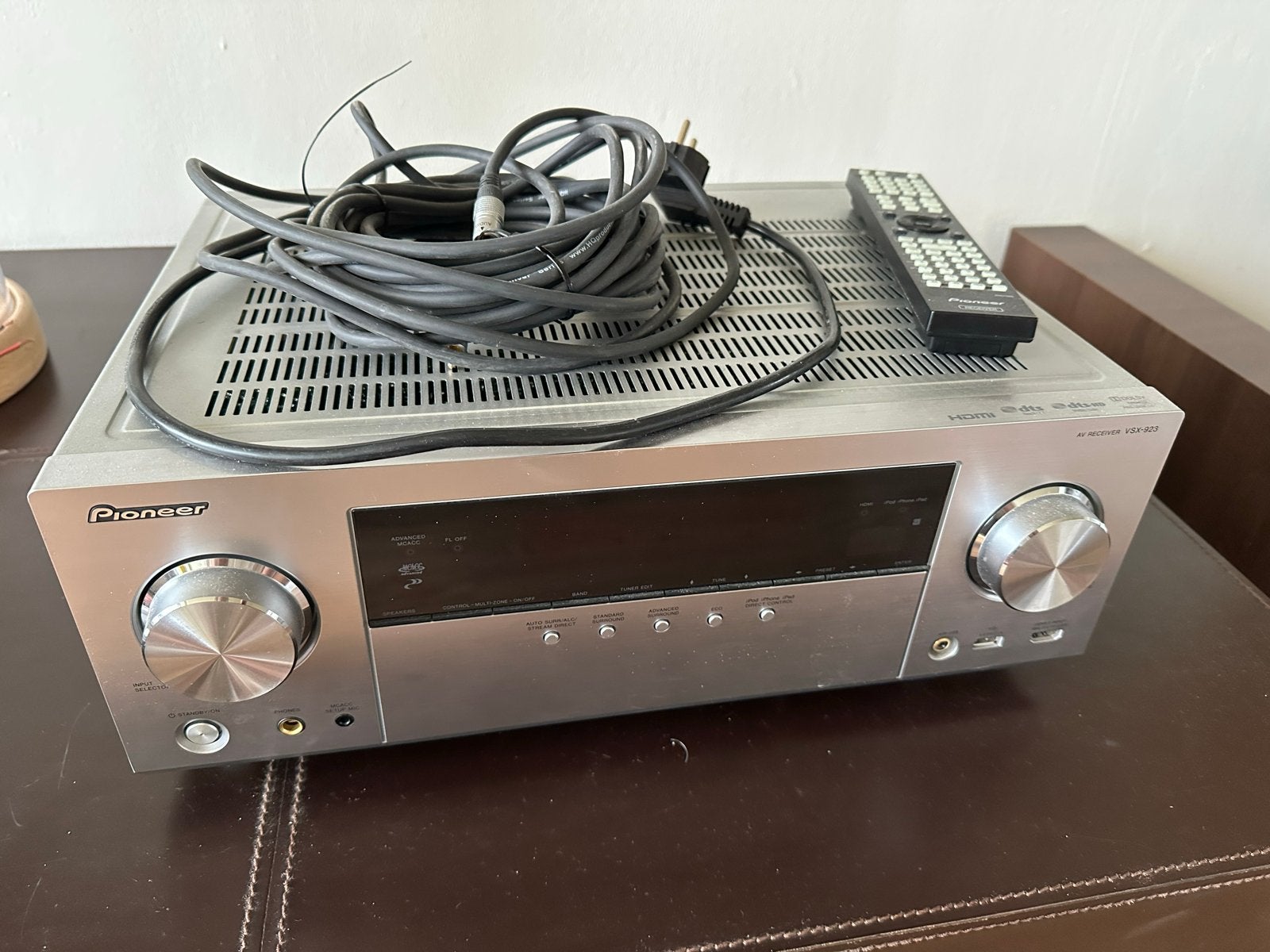 Pioneer VSX-923 AV Receiver - Zilver, Ophalen, Pioneer, 120 watt of meer, Gebruikt