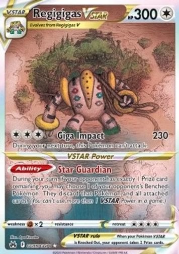2023 Pokémon Regigigas Vstar CRZ #GG55 BGS 9, Ophalen of Verzenden, Zo goed als nieuw