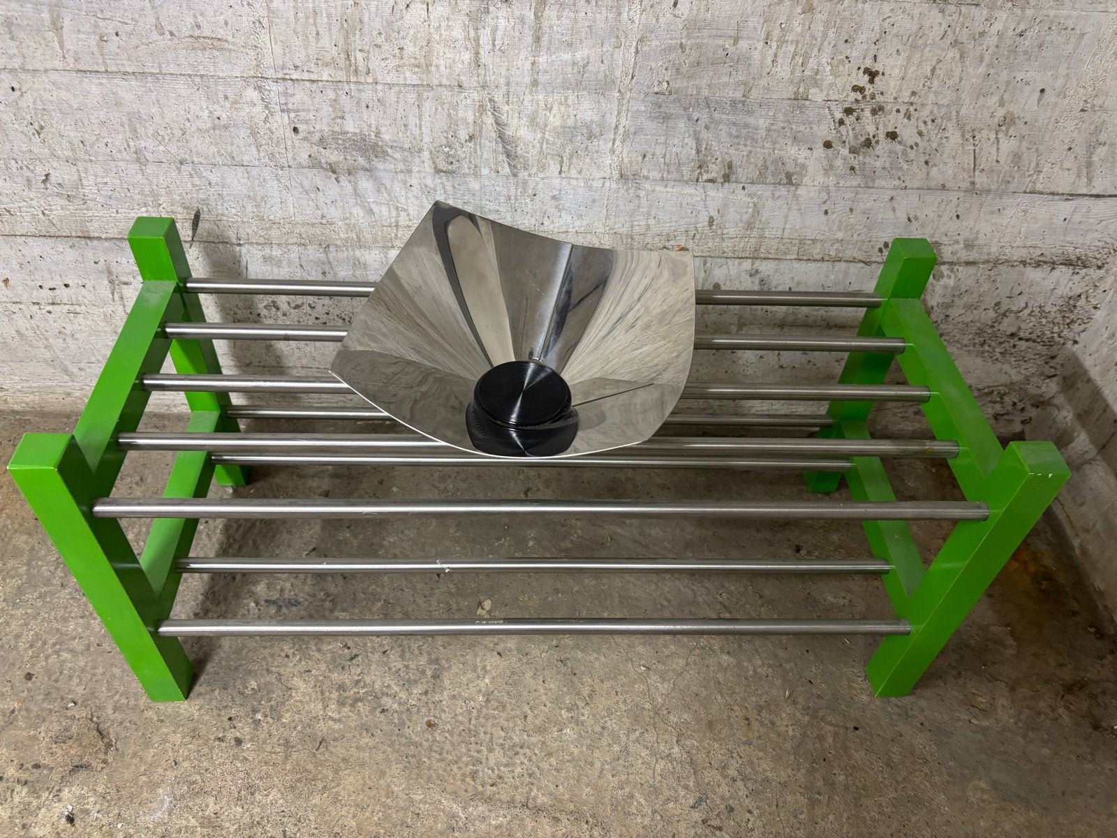 Alessi La Cubica Fruitschaal - Design Klassieker, Overige materialen, Gebruikt, Schaal, Ophalen of Verzenden
