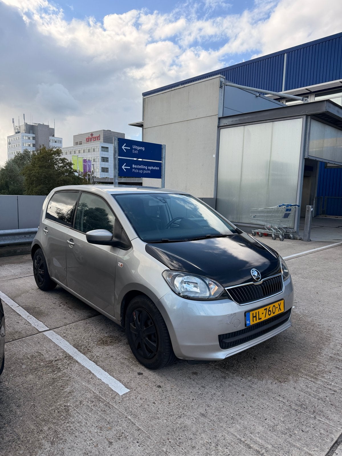 Skoda Citigo 1.0 T 44KW 3D 2016 metalic Grijs met weinig km, Auto's, Voorwielaandrijving, 840 kg, 4 stoelen, Origineel Nederlands