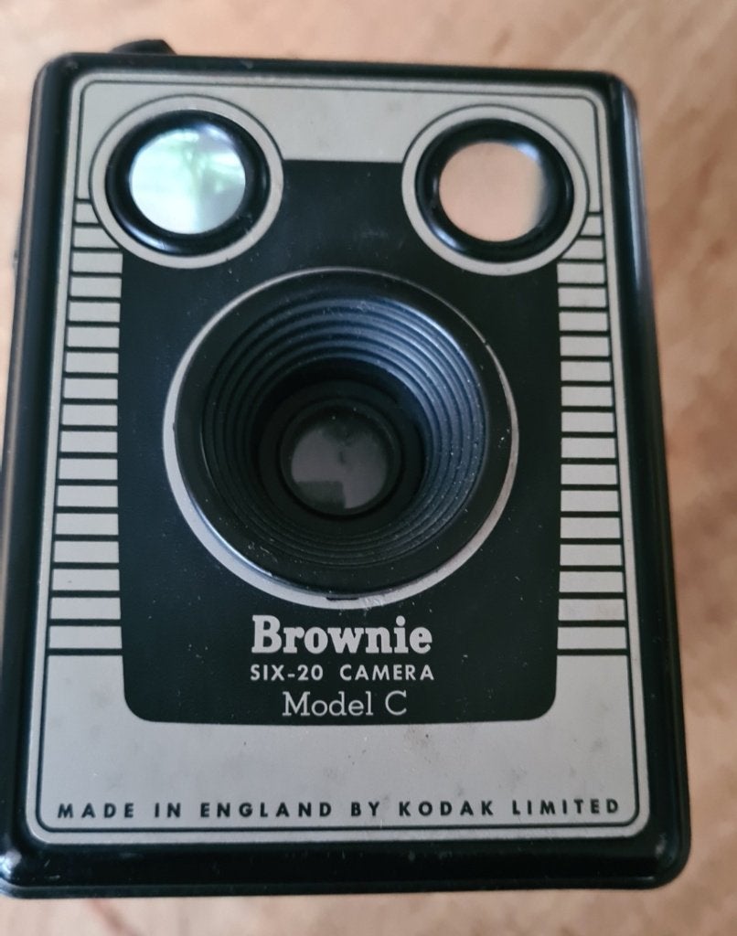 Kodak Brownie Six-20 camera model C, Audio, Tv en Foto, Fotocamera's Analoog, Ophalen, Gebruikt, Compact, Kodak