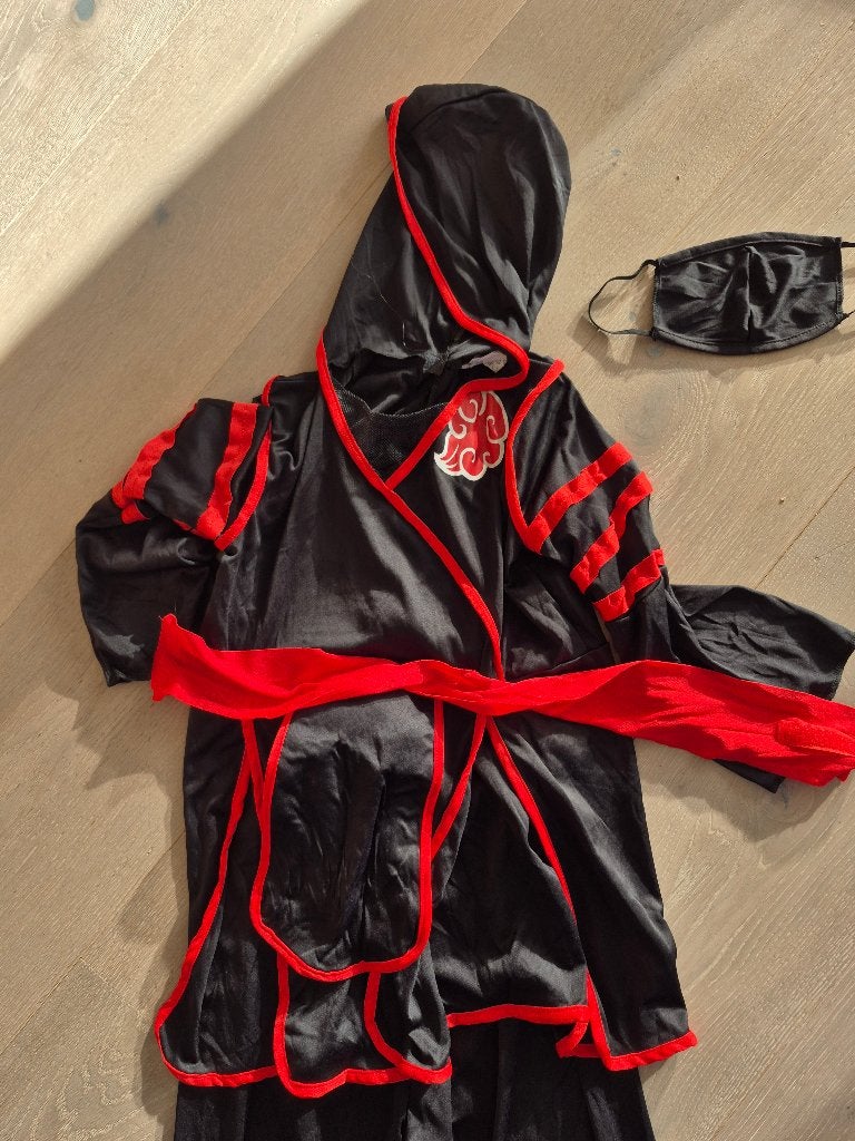 Verkleedpak costuum ninja, Ophalen of Verzenden, Zo goed als nieuw, 134 t/m 140, Jongen of Meisje