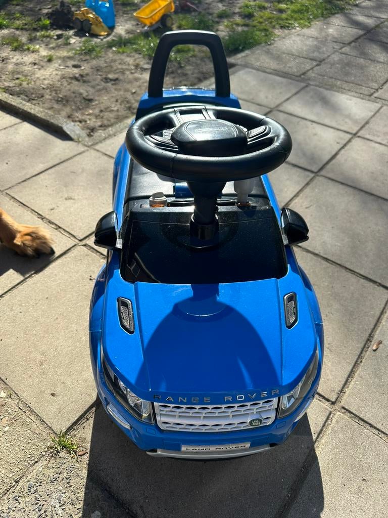 Blauwe Range Rover loopauto voor kinderen, Ophalen, Zo goed als nieuw