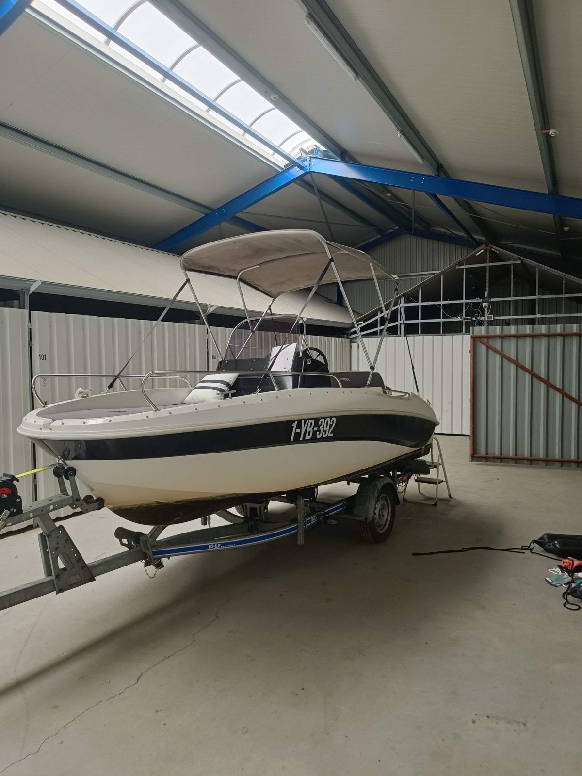 Consoleboot Remus 450 met Evinrude ETEC 40 PK en trailer, Ophalen, Overige merken, Gebruikt, 30 tot 50 pk