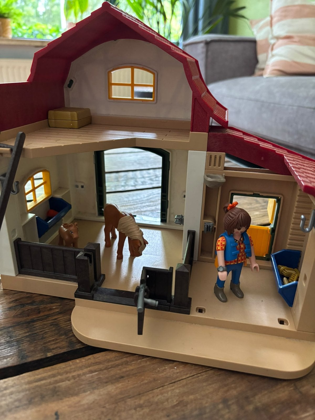 Playmobil Paardenstal met accessoires, Ophalen of Verzenden, Gebruikt, Jongen of Meisje