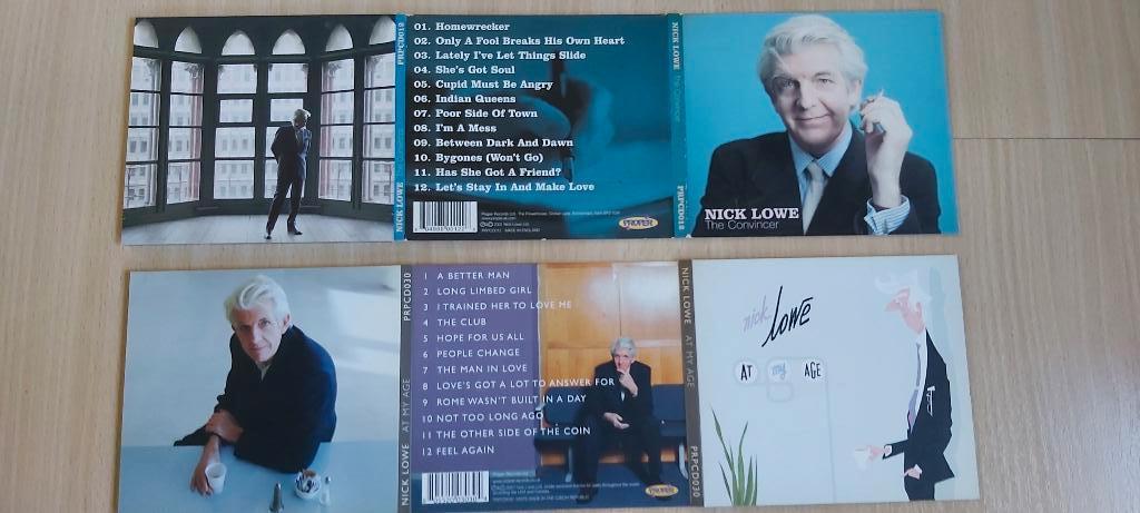 Nick Lowe 2 CD's 1 koop 16.50 Convincer,At my age ook los, Ophalen of Verzenden, Zo goed als nieuw