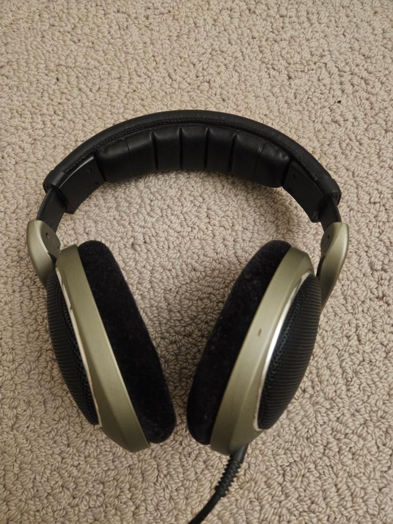 Sennheiser HD 595 Over-Ear Koptelefoon (incl. adapter), Ophalen of Verzenden, Zo goed als nieuw, Sennheiser