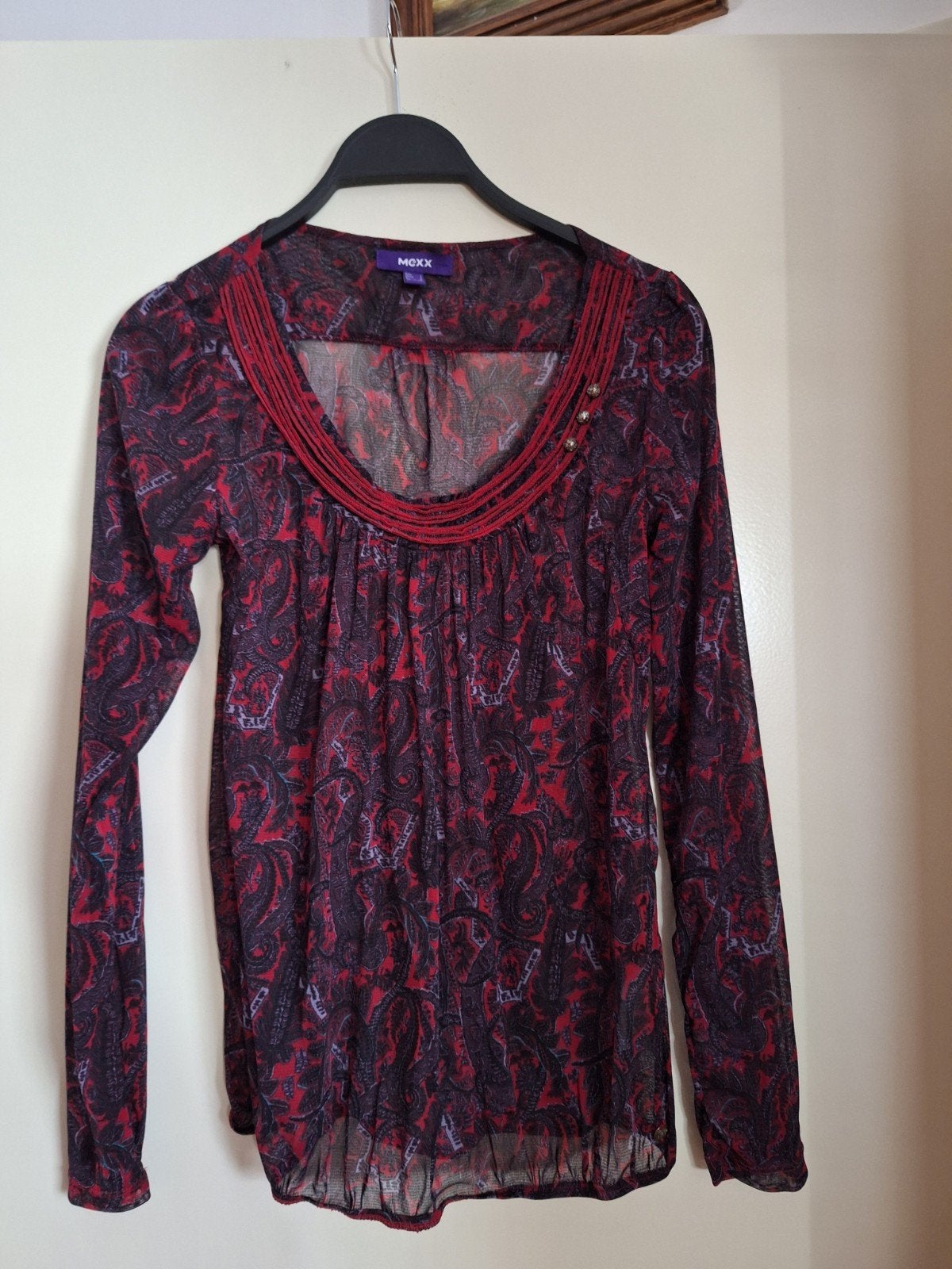 dames shirt mexx maat S rood, Ophalen of Verzenden, Maat 38/40 (M), Rood, Lange mouw