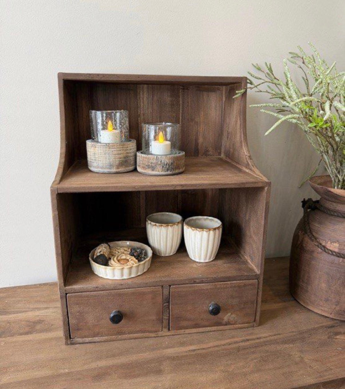Leuk houten kastje - gruttersbak met lades, Antiek en Kunst, Ophalen