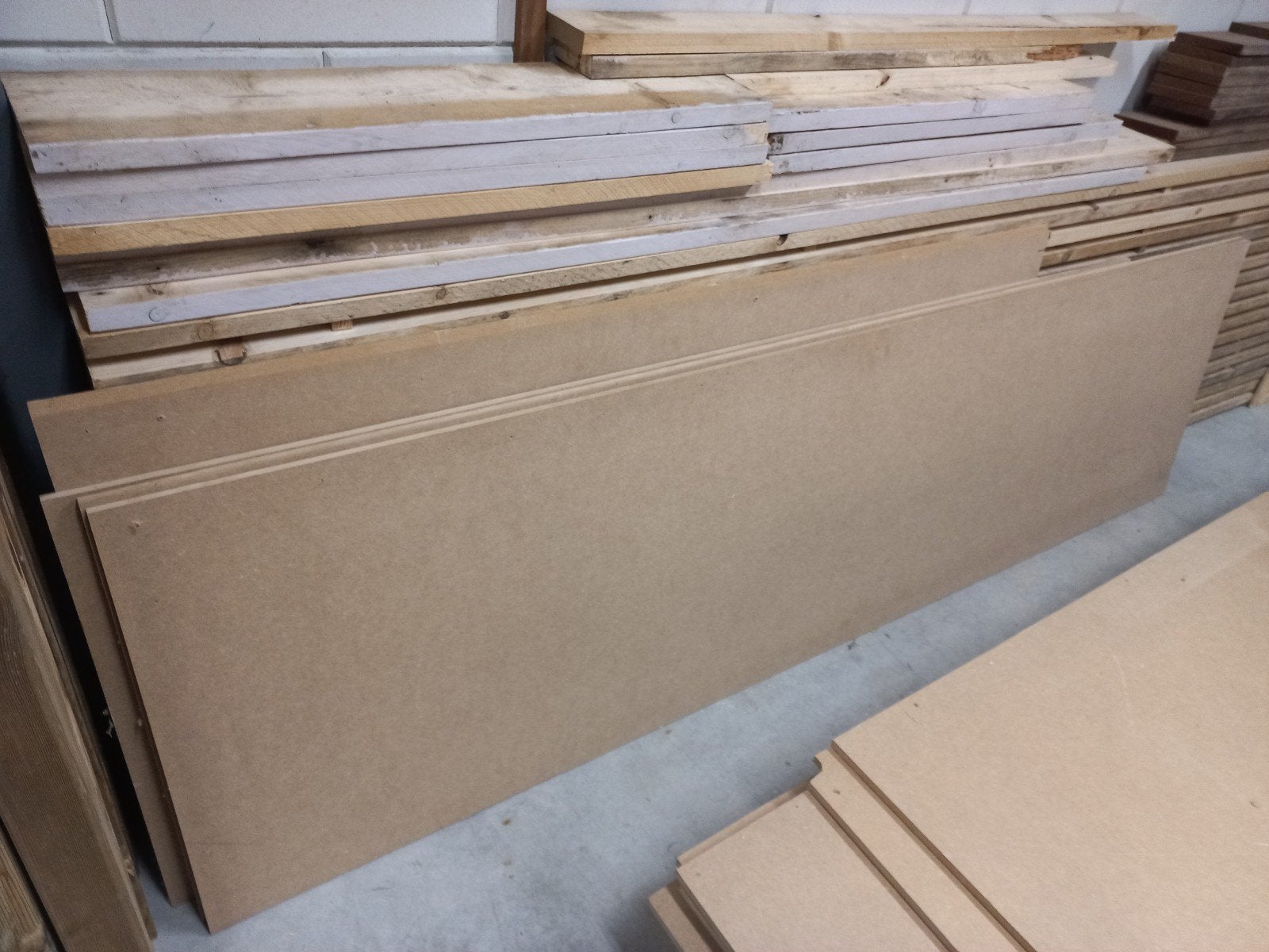 gebruikte mdf platen, Doe-het-zelf en Verbouw, Platen en Panelen, Ophalen, Gebruikt, Overige materialen, Minder dan 20 mm