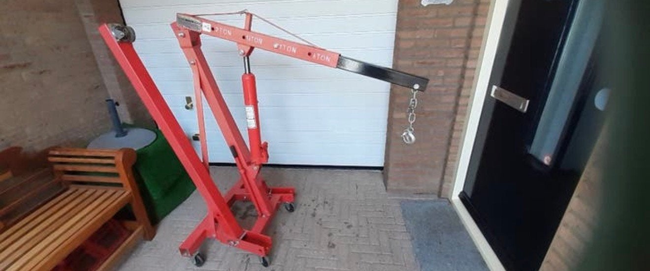 Motortakel/werkplaatskraan, Ophalen of Verzenden, Zo goed als nieuw, Minder dan 2 meter