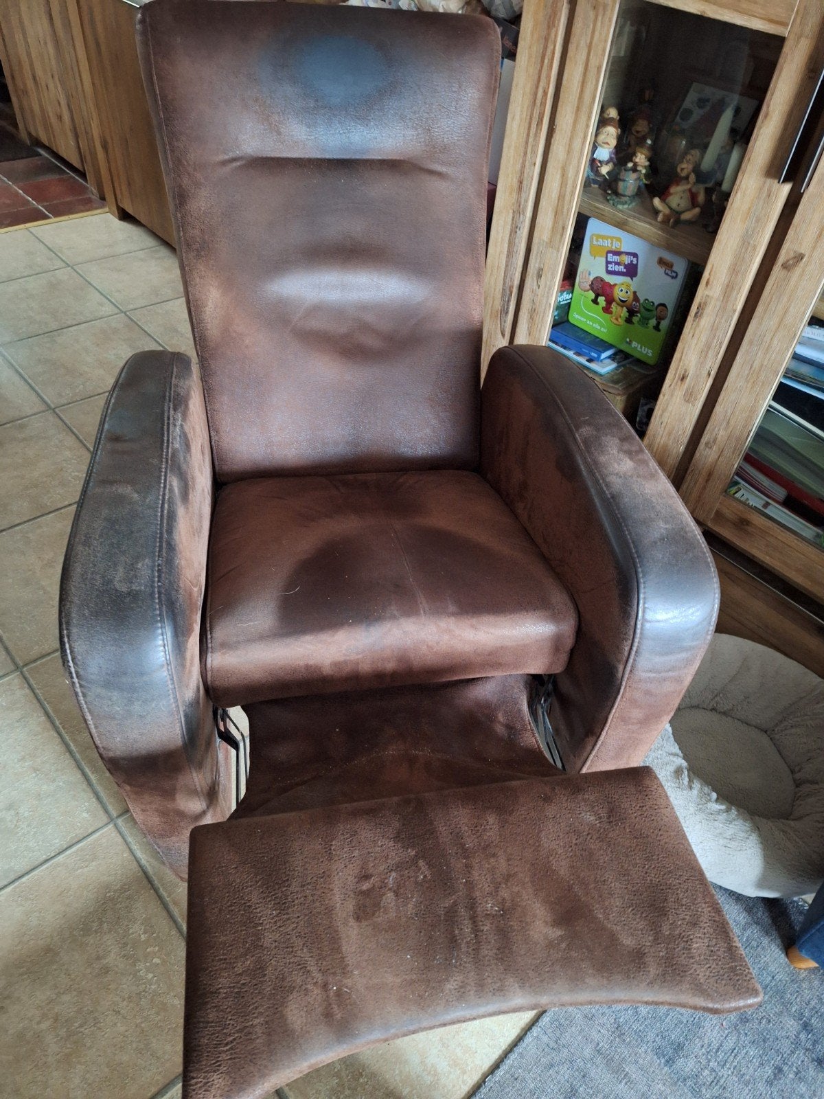 Comfortabele relaxfauteuil - Bruin, verstelbaar, Huis en Inrichting, Ophalen, Gebruikt, Modern comfort, 75 tot 100 cm