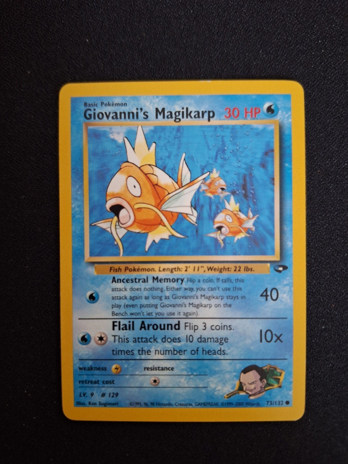 Giovanni's magikarp - gym challenge, Hobby en Vrije tijd, Ophalen of Verzenden, Zo goed als nieuw