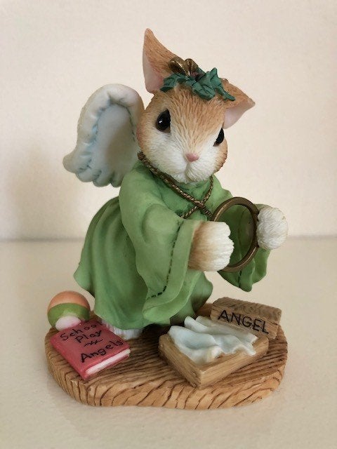 Konijnen Beeldje Konijn Engel, Blushing Bunnies, P. Hillman, Verzamelen, Ophalen of Verzenden, Zo goed als nieuw, Dier
