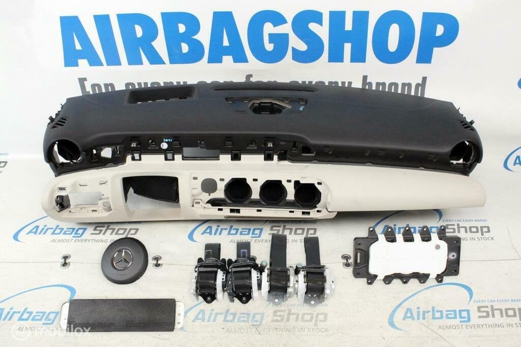 Airbag set Dashboard HUD zwart/beige Mercedes A klasse W177, Auto-onderdelen, Gebruikt, Ophalen of Verzenden