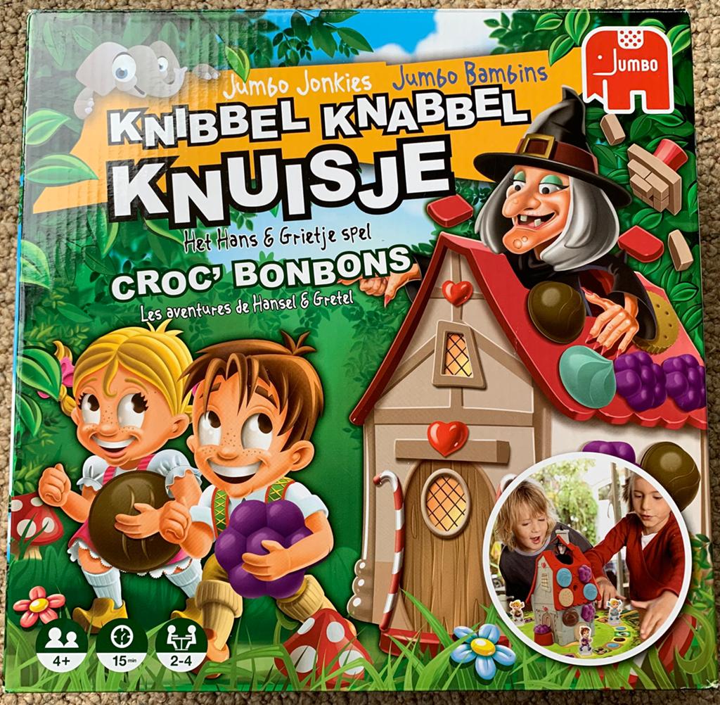 Knibbel knabbel knuisje spel, Drie of vier spelers, Ophalen of Verzenden, Zo goed als nieuw