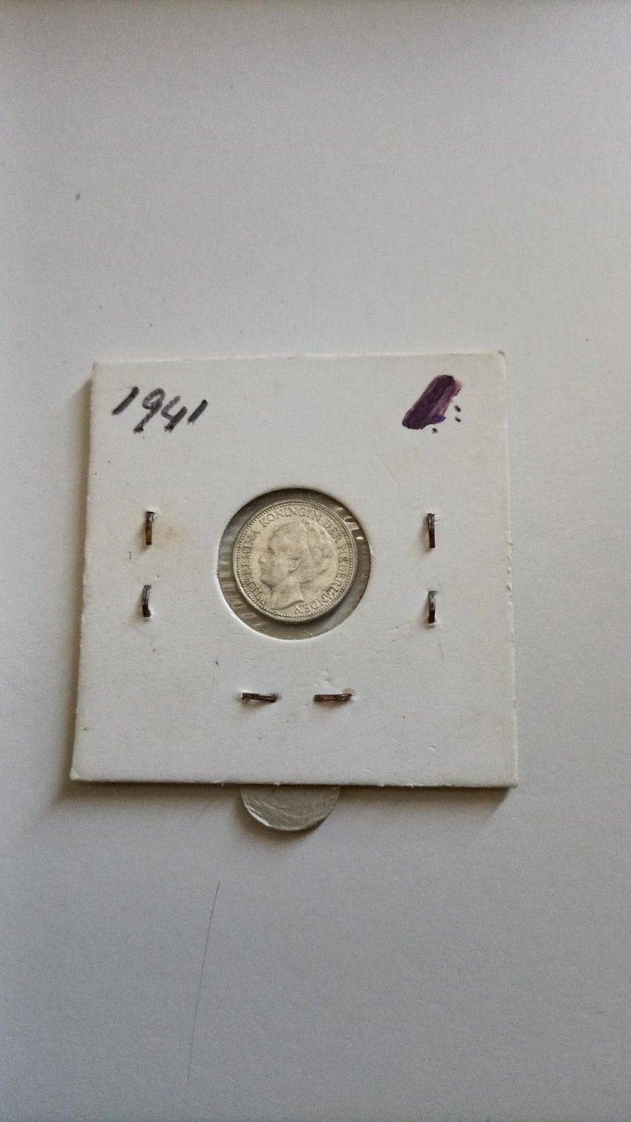 Zilveren 10 cent munt Koningin Wilhelmina 1941, Zilver, Ophalen of Verzenden, 10 cent, Koningin Wilhelmina