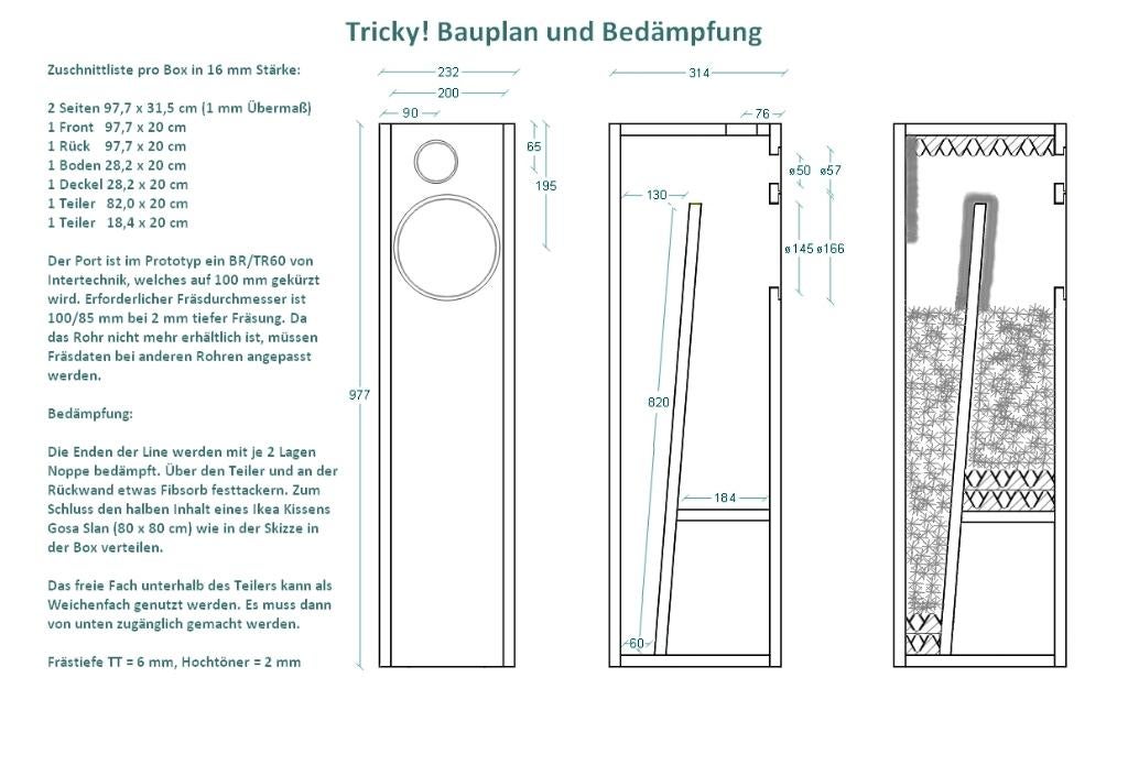 Tricky CT 272 luidspreker bouwpakket (exclusief behuizing), Overige merken, Gebruikt, Ophalen of Verzenden, Minder dan 60 watt