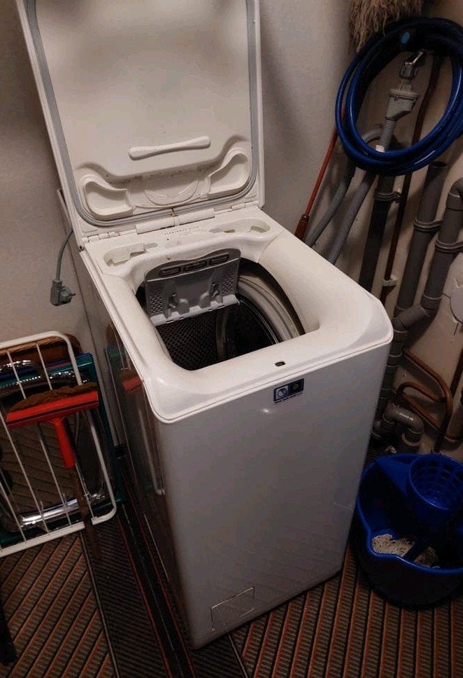AEG L7569TL1 Bovenlader wasmachine - Flexidose Plus, Ophalen, 1200 tot 1600 toeren, Gebruikt, 4 tot 6 kg