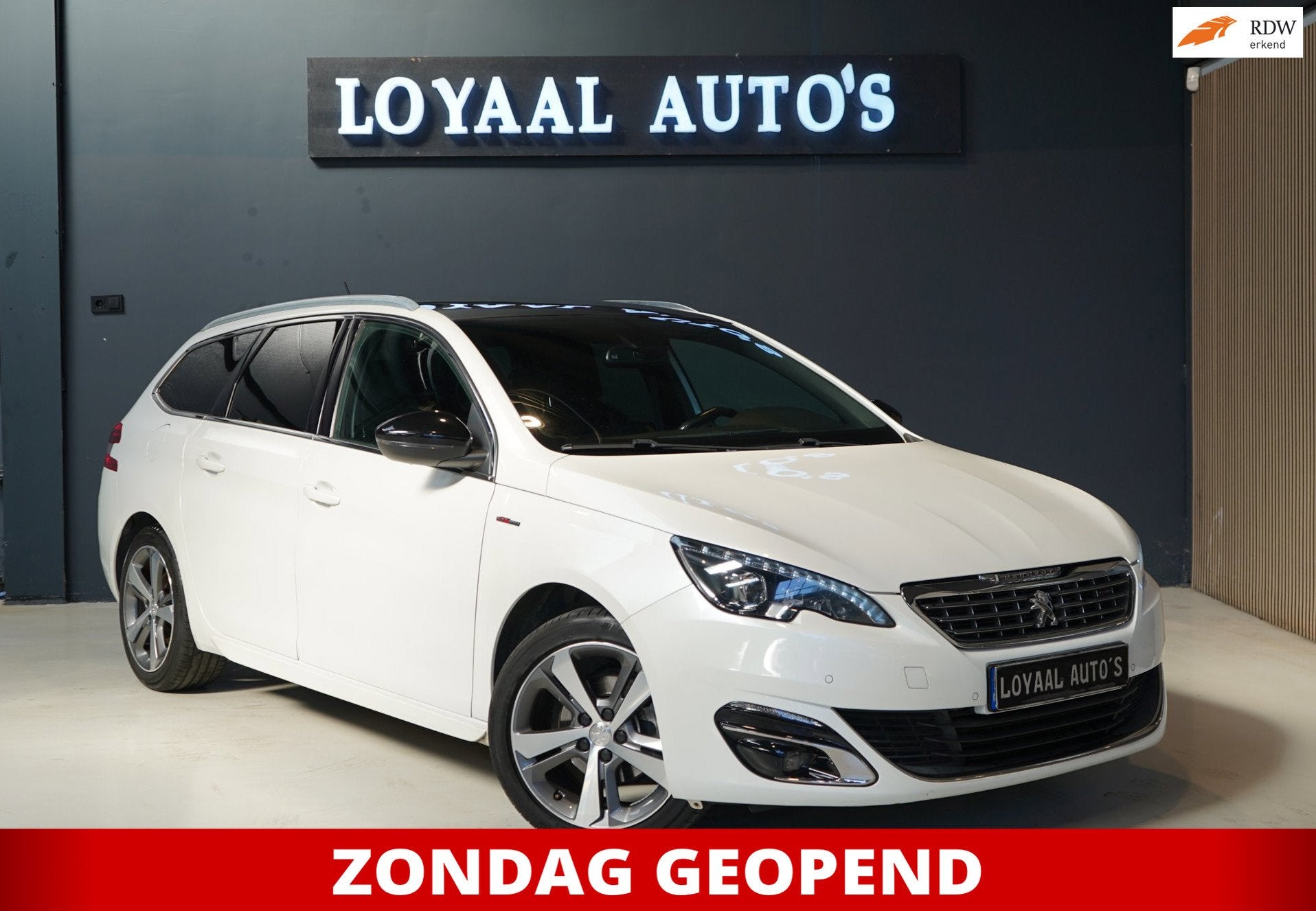 Peugeot 308 SW 1.2 PureTech GT-line | AUT | PANODAK | ACHTER, Gebruikt, Euro 6, 1199 cc, Wit