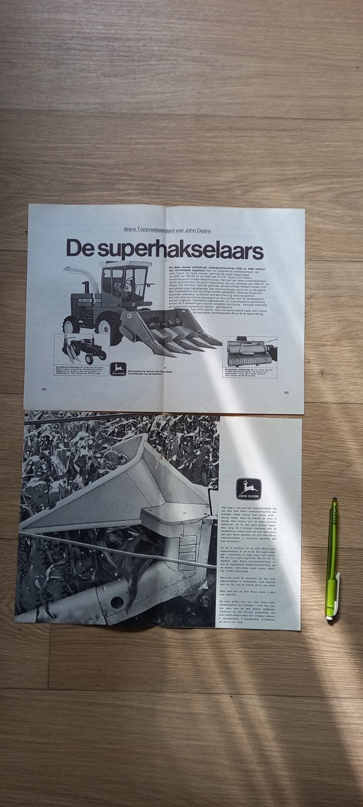 E : JD 3 : John Deere  hakselaar advertenties., Ophalen of Verzenden, 1920 tot 1940, Tijdschrift