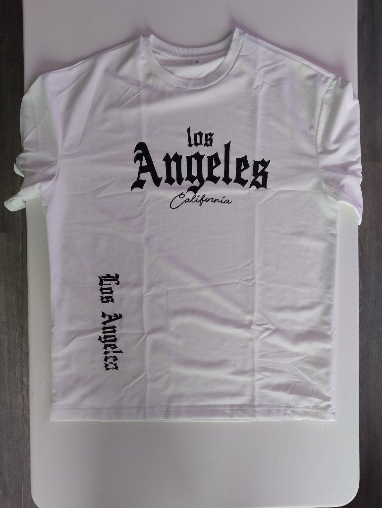 Oversized Los Angeles t-shirt, nieuw, Onbekend, Maat 48/50 (M), Wit, Nieuw