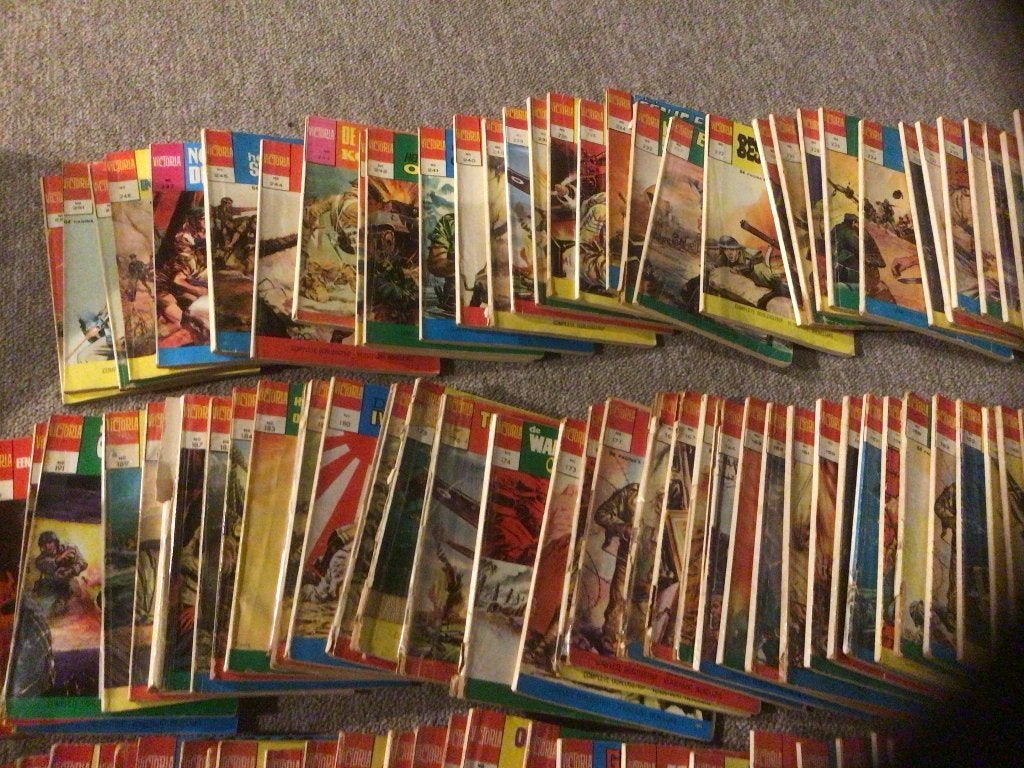 540 stuks oude verzamel oorlog strips izgst, Meerdere comics, Ophalen of Verzenden, Zo goed als nieuw, Europa
