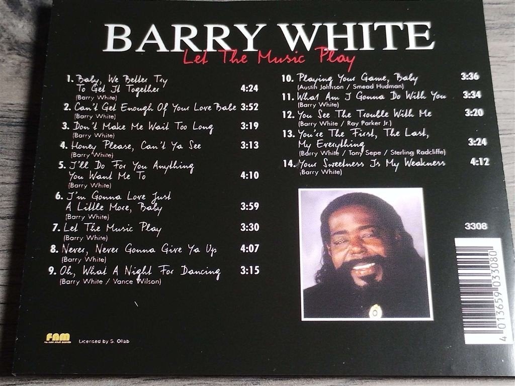 Barry White - Let the Music Play [FNM], Ophalen of Verzenden, Zo goed als nieuw, Soul