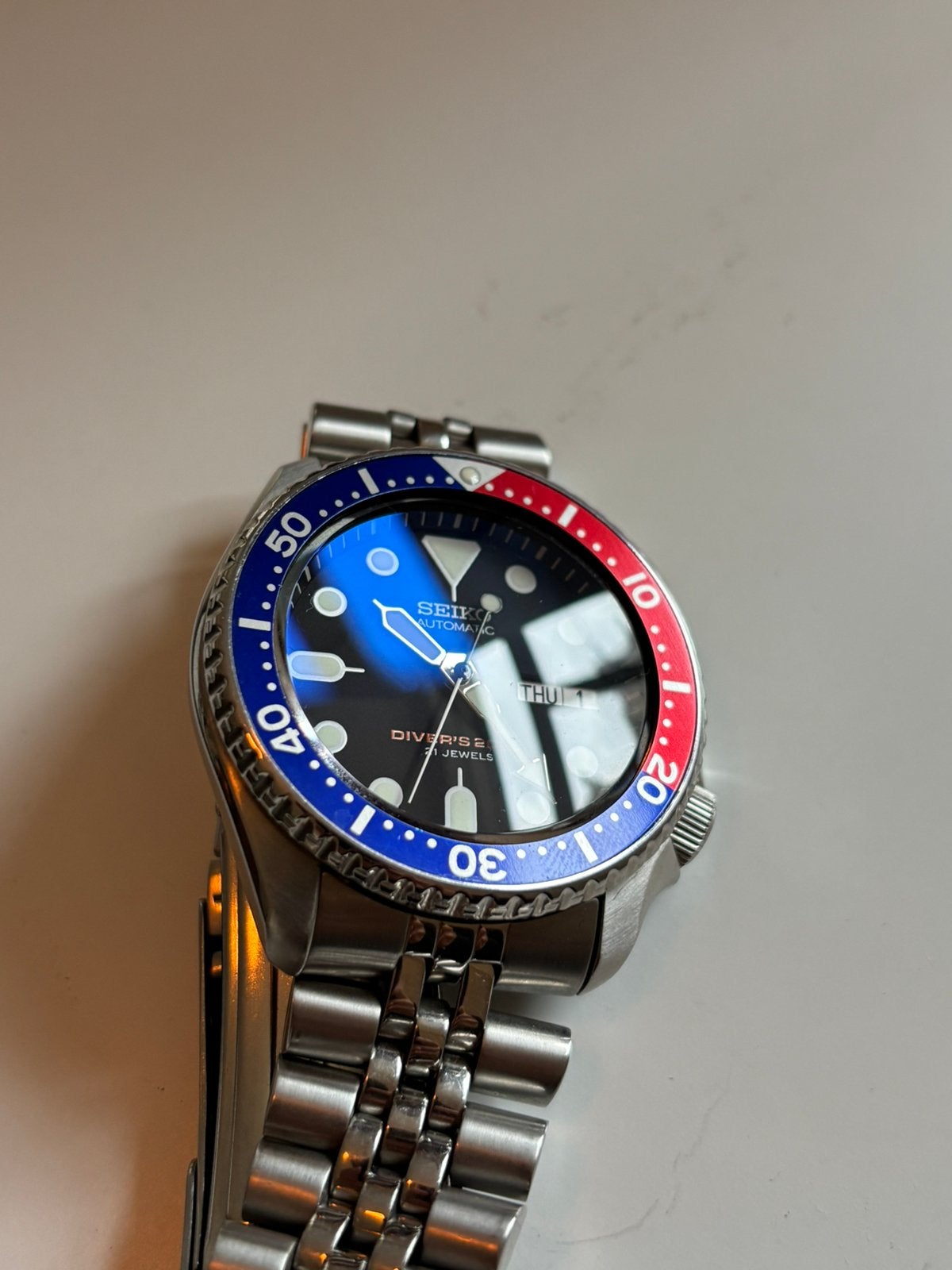 Seiko SKX007-J, Ophalen of Verzenden, Zo goed als nieuw, Staal, Seiko
