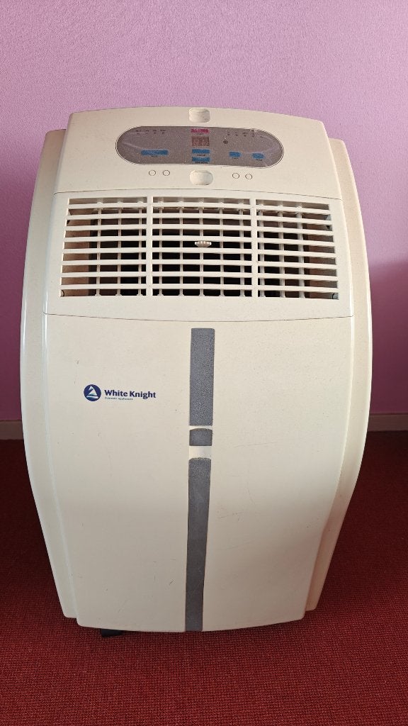 White Knight Mobiele Airco - Koelen en Ontvochtigen, Ophalen, Gebruikt, Minder dan 60 m³, 3 snelheden of meer