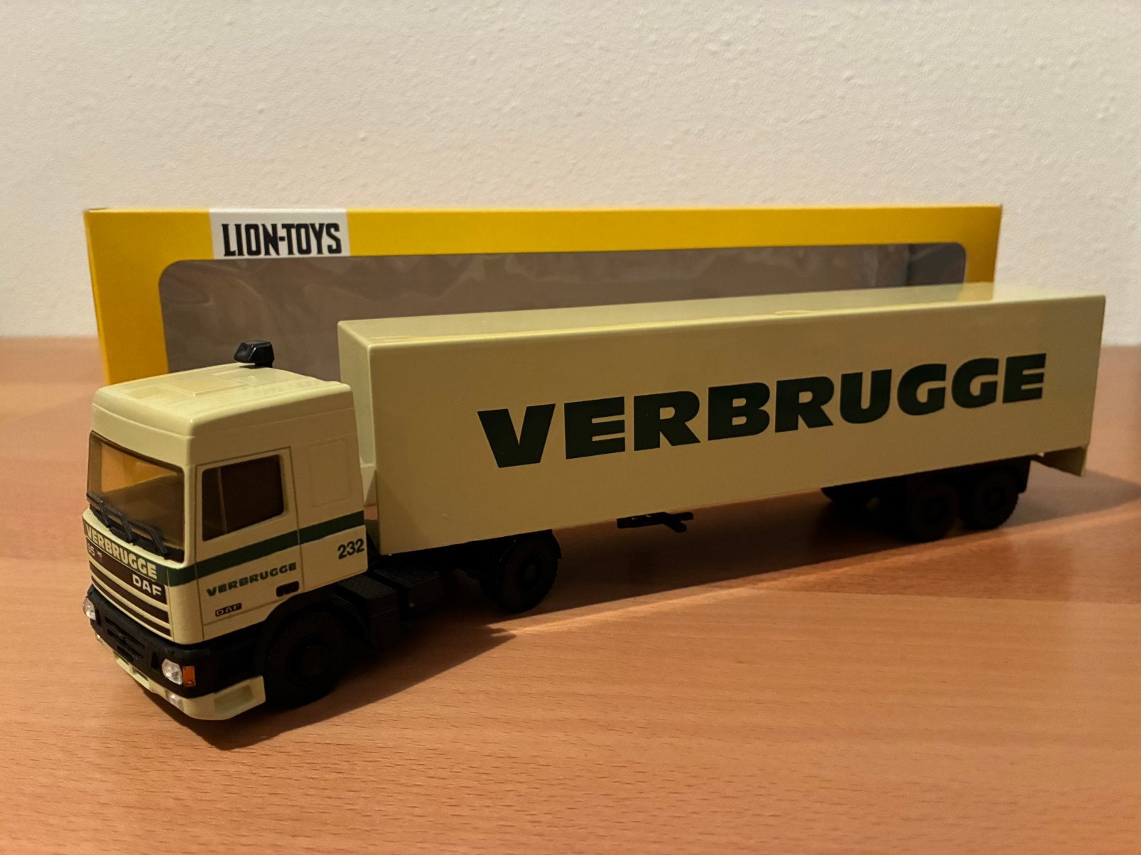Lion Toys DAF XF95 Verbrugge, Ophalen of Verzenden, Zo goed als nieuw, Bus of Vrachtwagen, Lion Toys