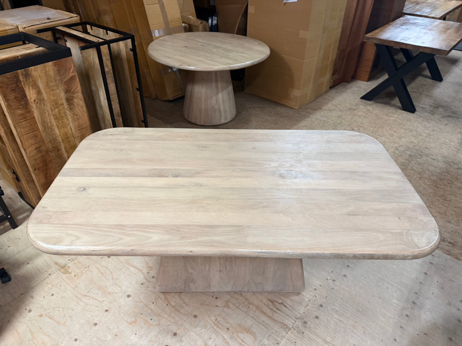 Japandi Style eettafel, schiiterend mooi, 180-100 cm massief, Zo goed als nieuw, 150 tot 200 cm, Rechthoekig, 50 tot 100 cm