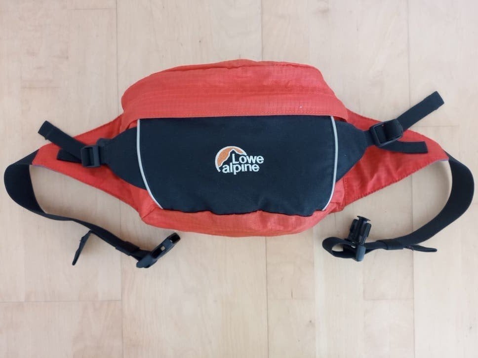Kwaliteit heuptas, merk Lowe Alpine, oranje/zwart, Ophalen of Verzenden, Zo goed als nieuw, Zwart, 30 cm of meer