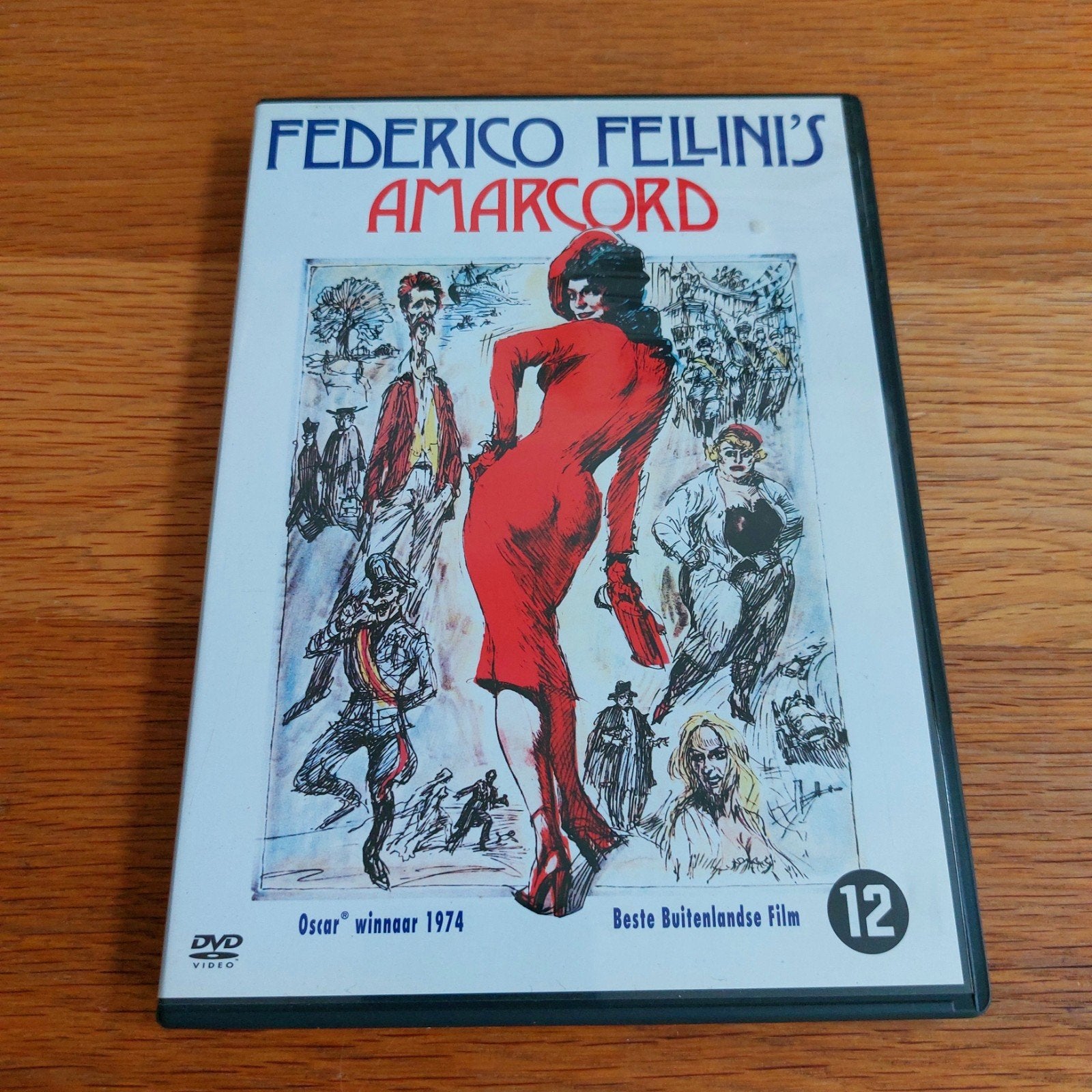 Federico Fellini's Amarcord DVD - Oscar winnaar 1974, Vanaf 12 jaar, Ophalen of Verzenden, Zo goed als nieuw, Actie en Avontuur
