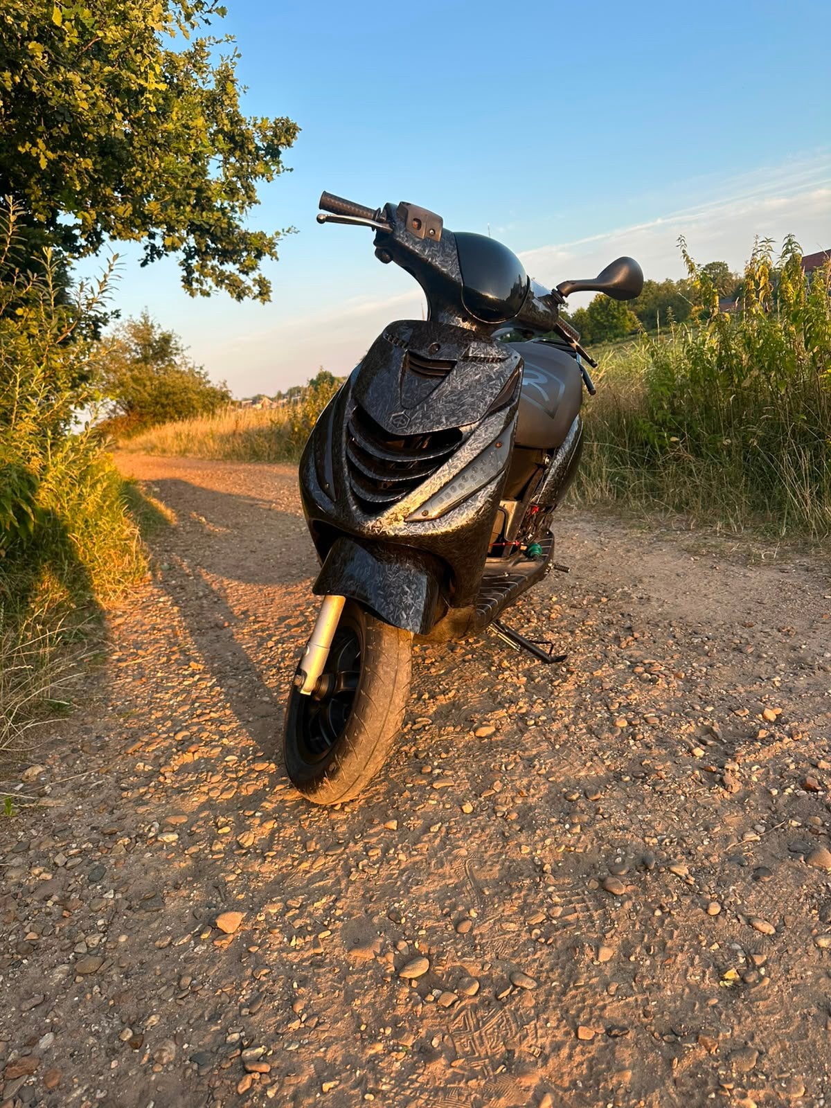 Piaggio zip 2000 carbon look 70cc stage 6 mk2/streetrace, Fietsen en Brommers, Scooters | Piaggio, Ophalen, Zo goed als nieuw