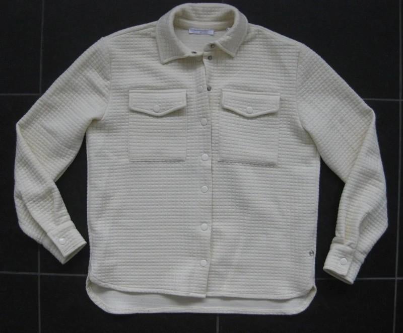 Melting Stockholm overshirt, quilted shacket, overhemd XS)-S, Halswijdte 38 (S) of kleiner, Wit, Melting stockholm, Ophalen of Verzenden