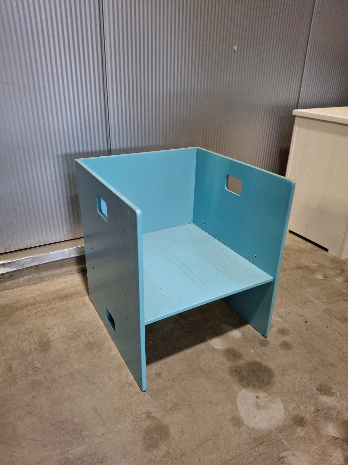 Zitje, Strak, Gebruikt, Blauw, Ophalen of Verzenden