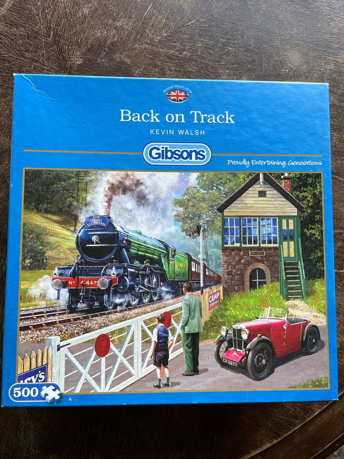 Gibsons 'Back on Track' Legpuzzel - 500 stukjes, Ophalen of Verzenden, Minder dan 500 stukjes, Gebruikt, Legpuzzel
