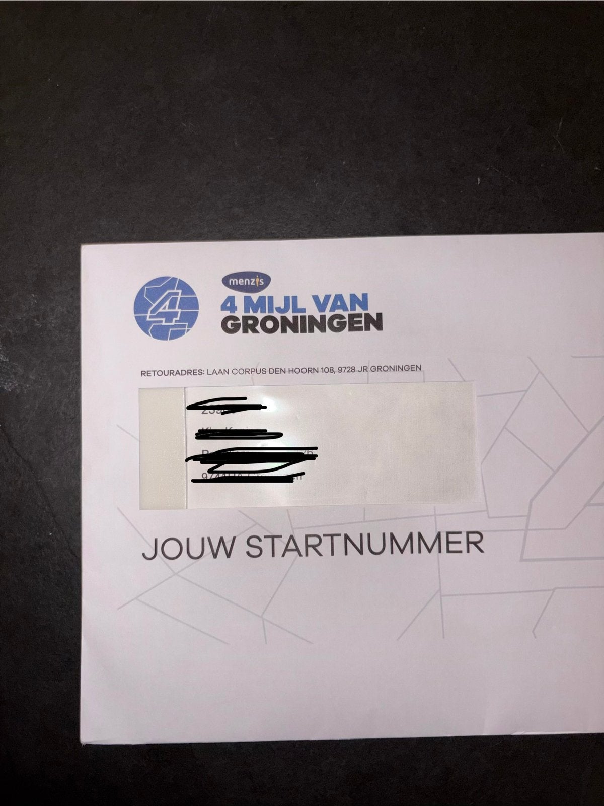 Start bewijs 4 mijl groningen, Overige typen, Nieuw, Hardlopen, Ophalen